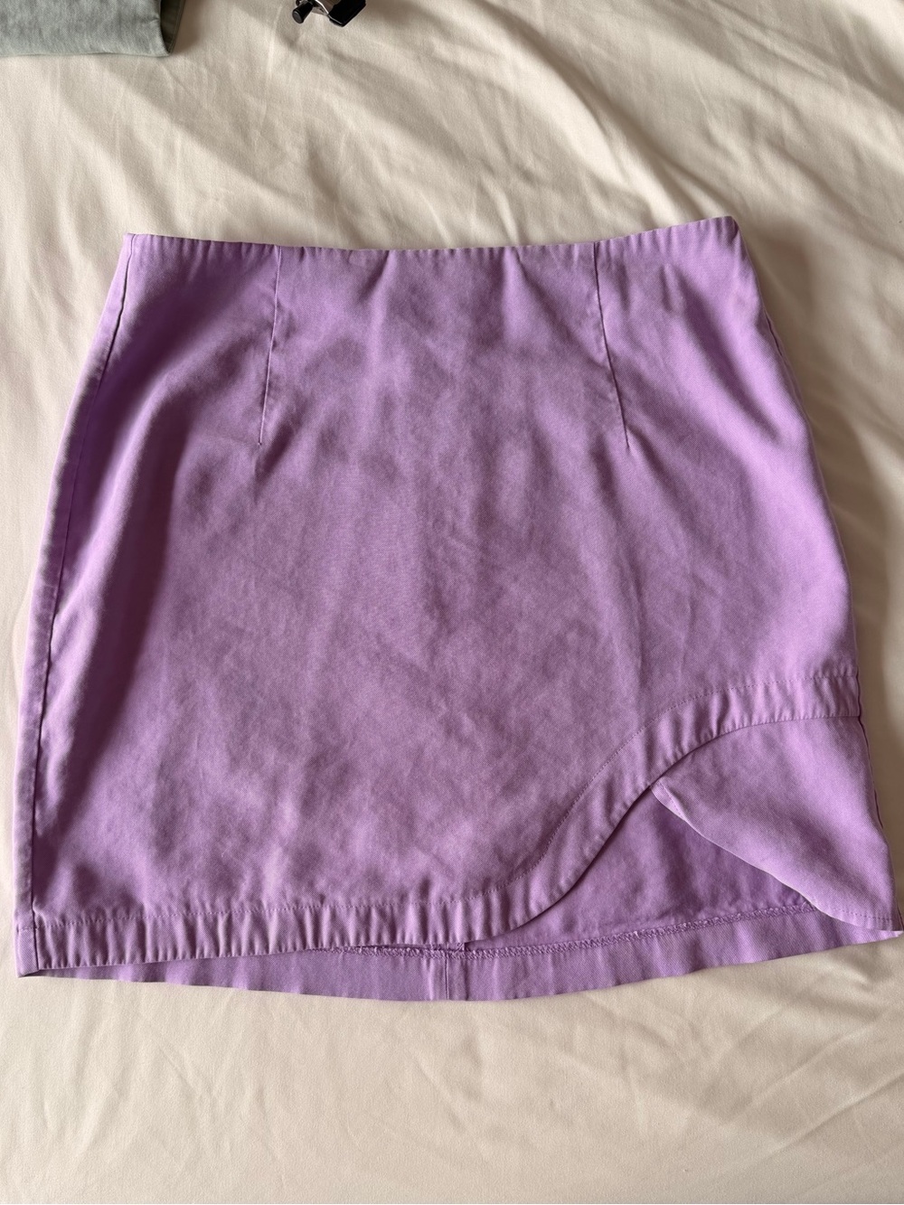 Lilac Curve-Hem Mini Skirt - Women's Casual Skirt